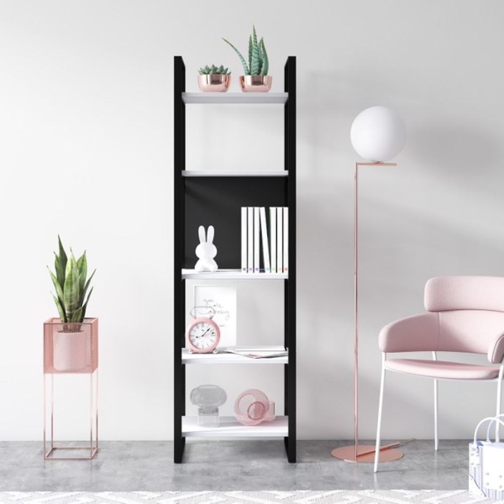 Ruum Store By Doğtaş Meta Dar Kitaplık Metal Gövde Opak Beyaz Antrasit - Beyaz - Antrasit Kitaplık Fiyatı