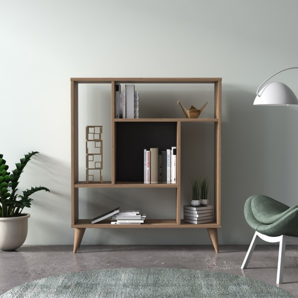 Ruum Store By Doğtaş Norm Modern Tasarım Kitaplık Meşe Antrasit - Meşe - Gri Kitaplık Fiyatı