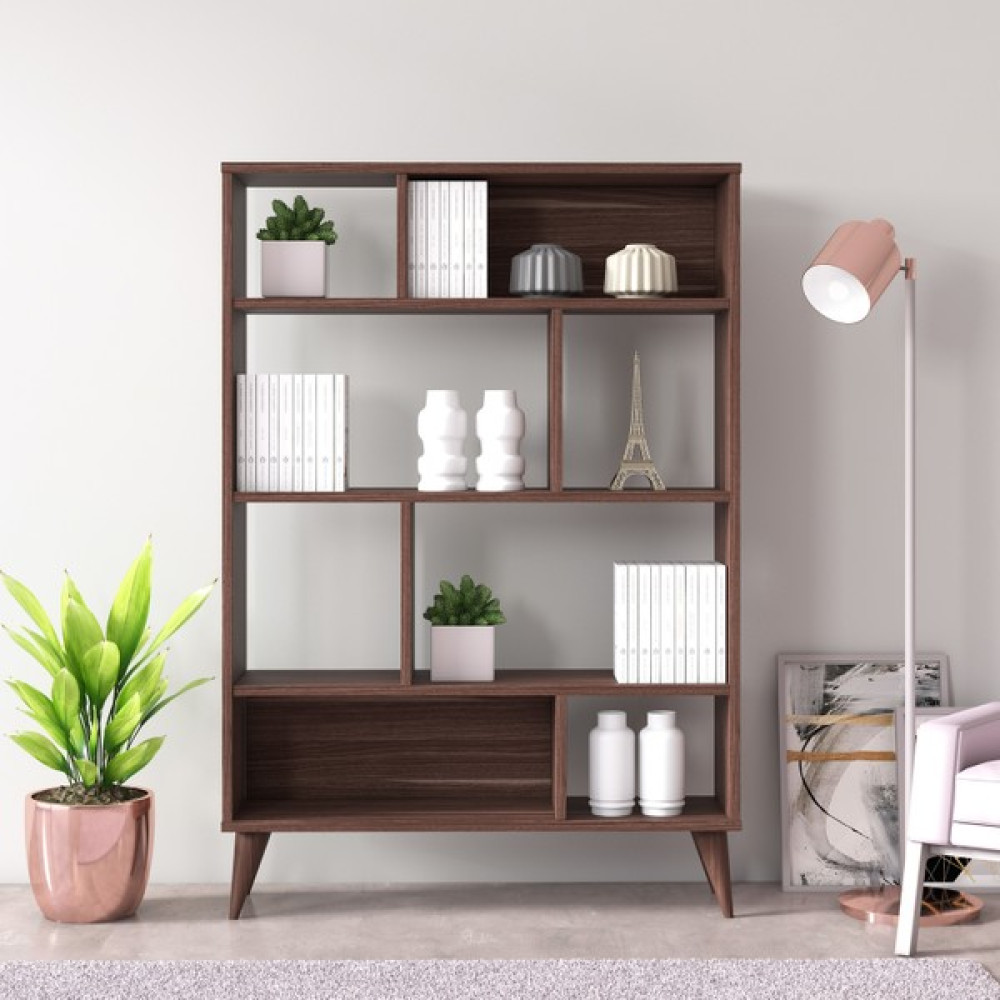 Ruum Store By Doğtaş Vega Geniş Kitaplık Sekiz Bölmeli Ceviz Kitaplık Fiyatı