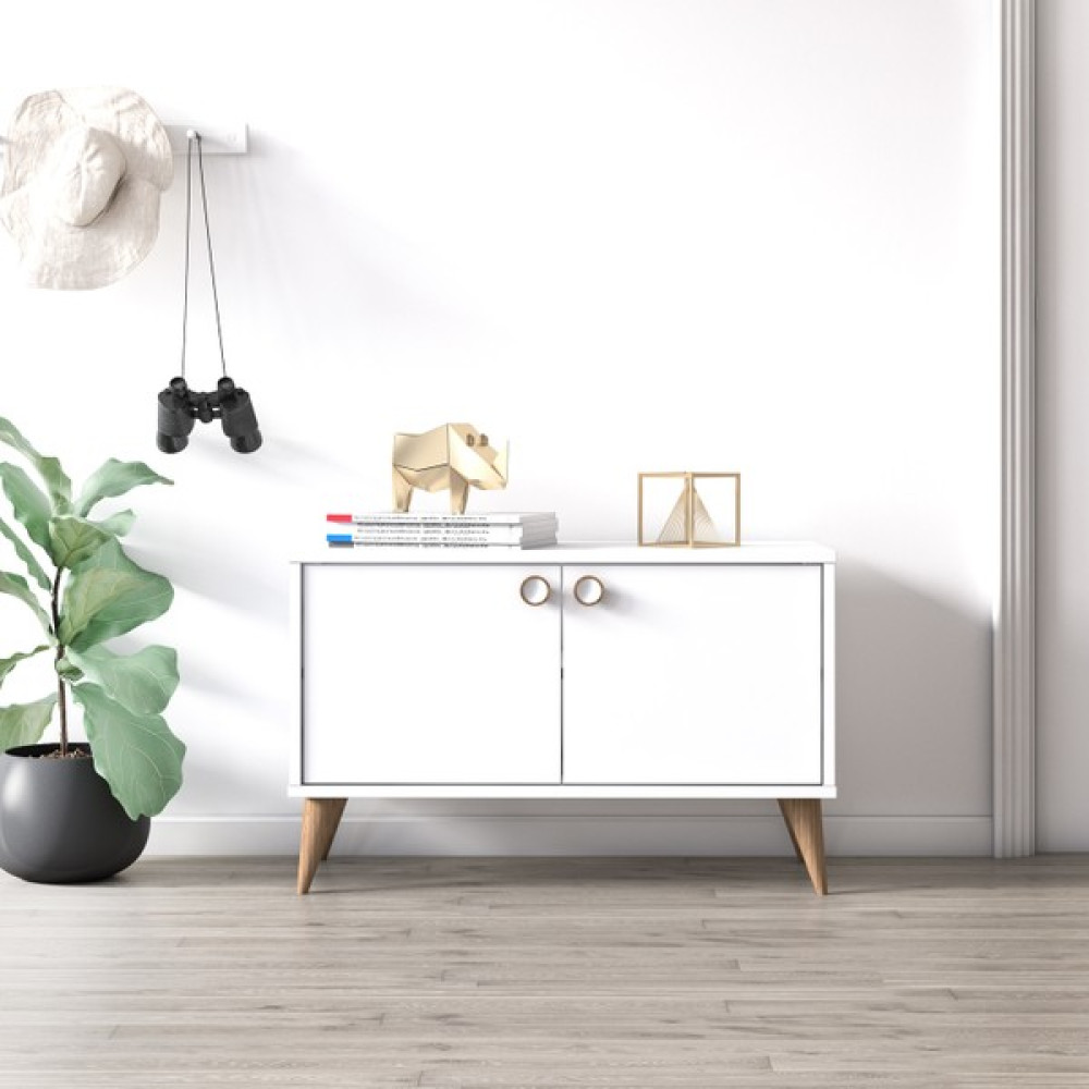 Ruum Store By Doğtaş Vega İki Kapaklı Alçak Dolap Opak Beyaz Gardrop & Dolap Fiyatı