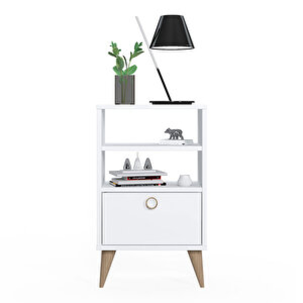 Ruum Store by Doğtaş Vega Raflı Komodin Opak Beyaz Komidin Fiyatı