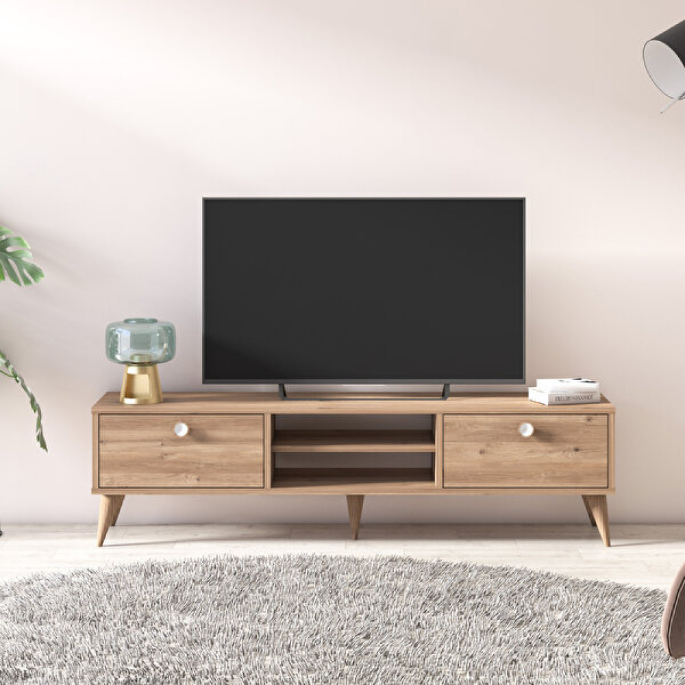 Ruum Store By Doğtaş Vega Tv Ünitesi Iki Kapaklı Yüksek Ayaklı Meşe Tv Ünitesi / Sehpası Fiyatı