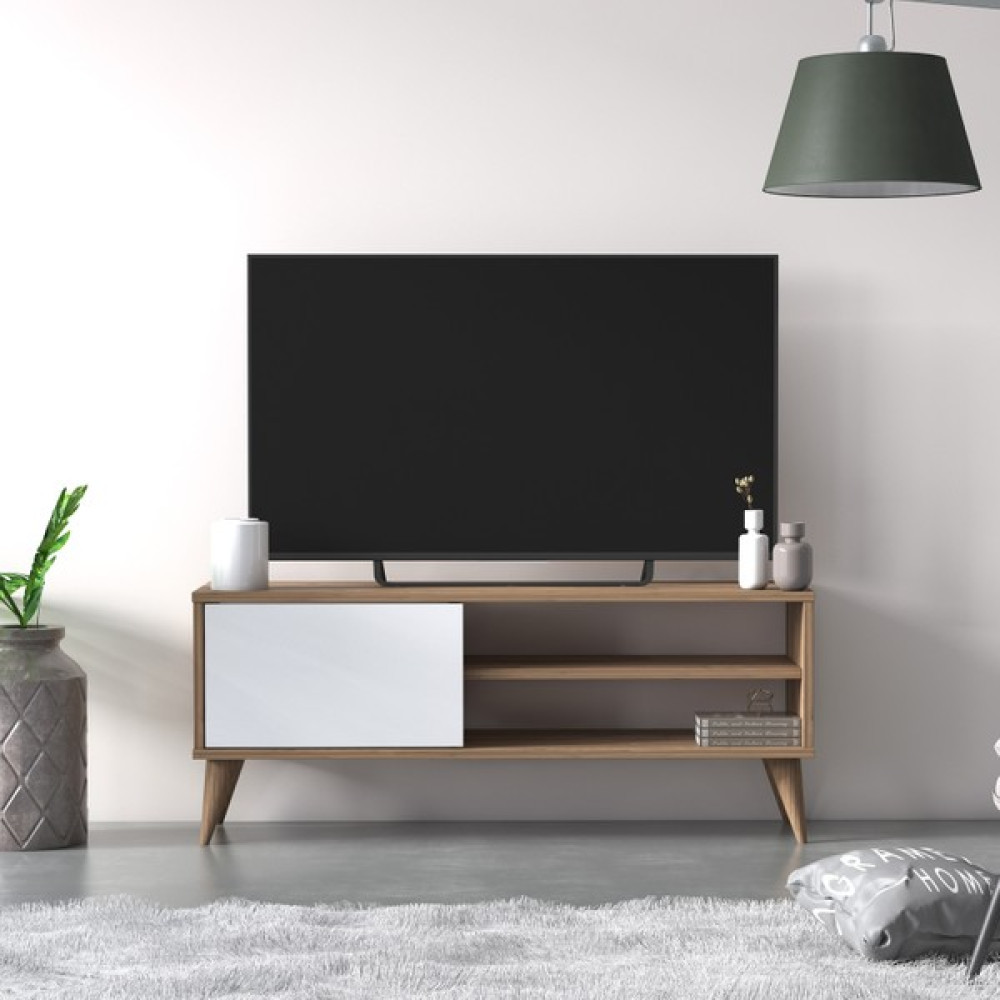 Ruum Store By Doğtaş Vere Tv Ünitesi Kapaklı Meşe Opak Beyaz - Meşe - Beyaz Tv Ünitesi / Sehpası Fiyatı