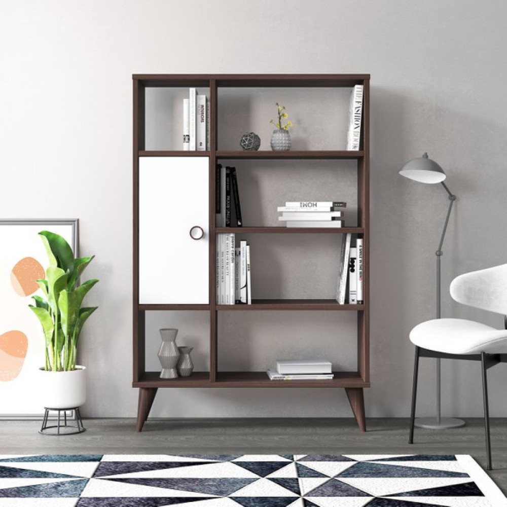Ruum Store Soho Geniş Kitaplık Victoria Ceviz Kitaplık Fiyatı