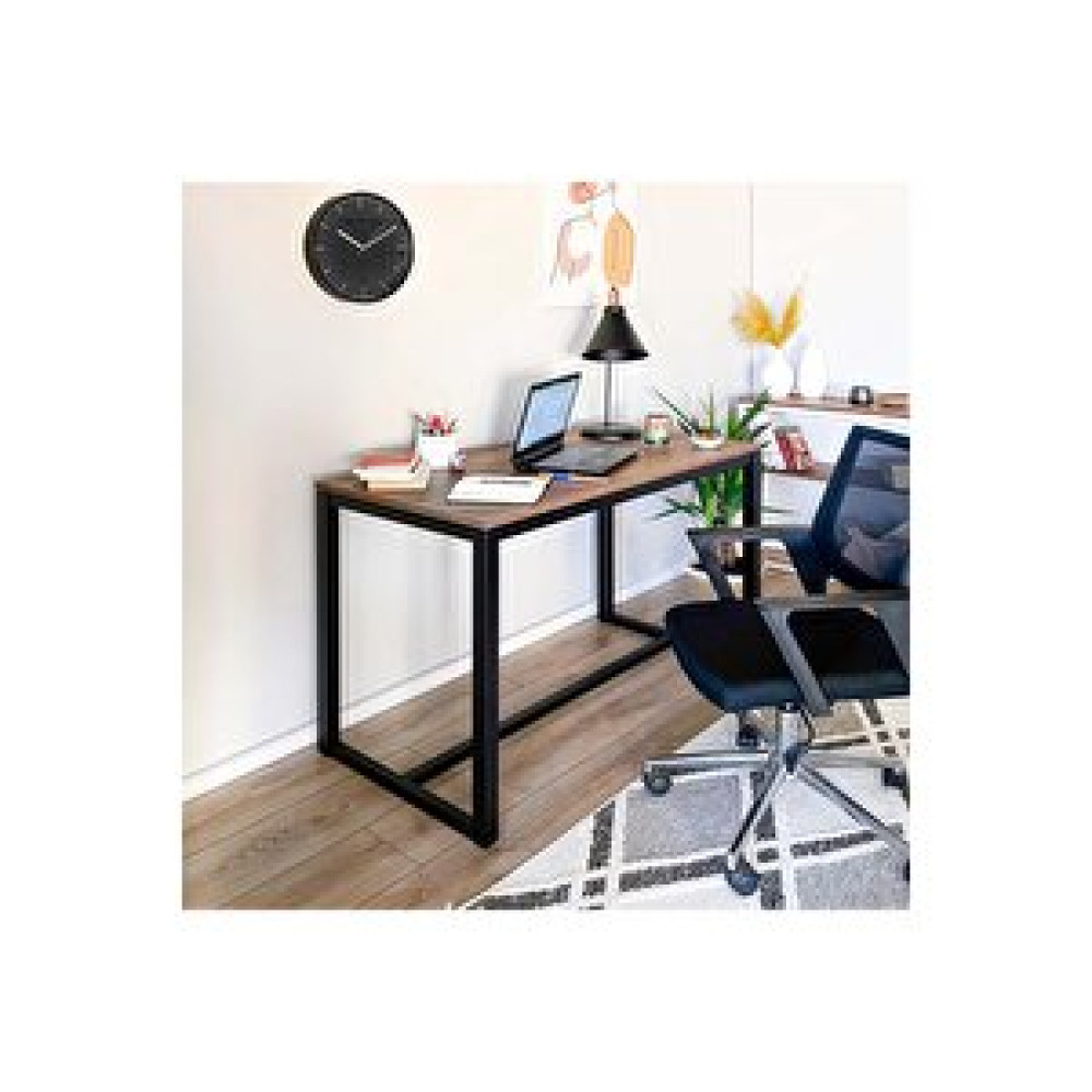Ruumod Hector 120 Çalışma Masası-siyah-ceviz Ofis Masası Bilgisayar Masası Metal Ahşap 60x120 Siyah - Ceviz Bilgisayar Masası Fiyatı