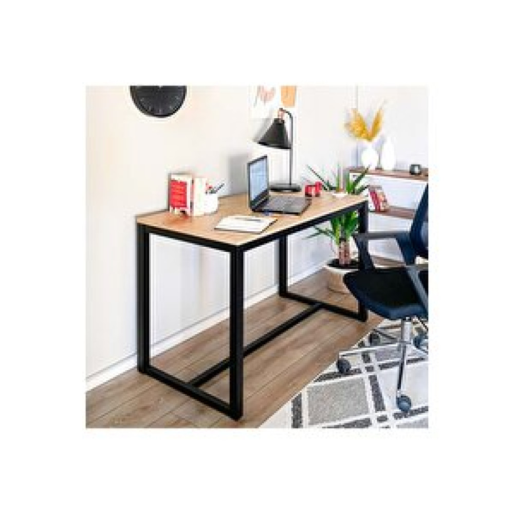 Ruumod Hector 120 Çalışma Masası-siyah-meşe Ofis Masası Bilgisayar Masası Metal Ahşap 60x120 Siyah - Meşe Bilgisayar Masası Fiyatı