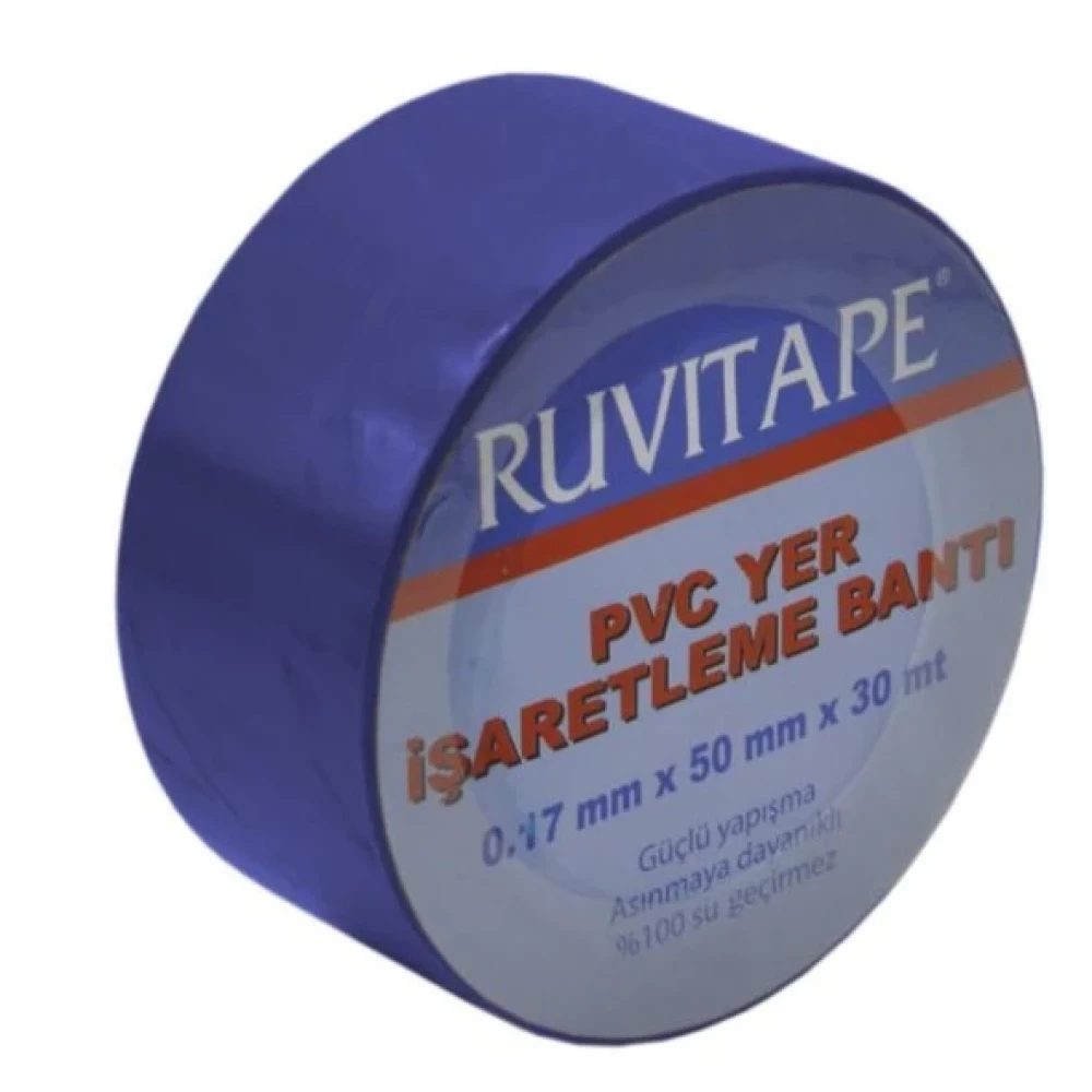 Ruvitape Yer İşaretleme Bandı Mavi 50 Mm 30 Metre Bataryalar Fiyatı
