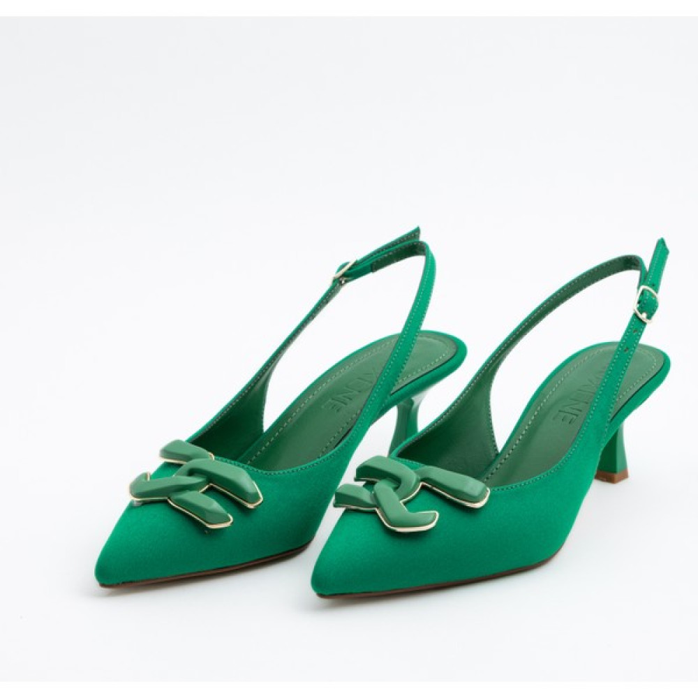 Ruxene Mui Kapalı Sivri Burun 6cm Ince Topuk Toka Detaylı Arkası Açık Stiletto - Topuklu Ayakkabı Topuklu Ayakkabı Fiyatı