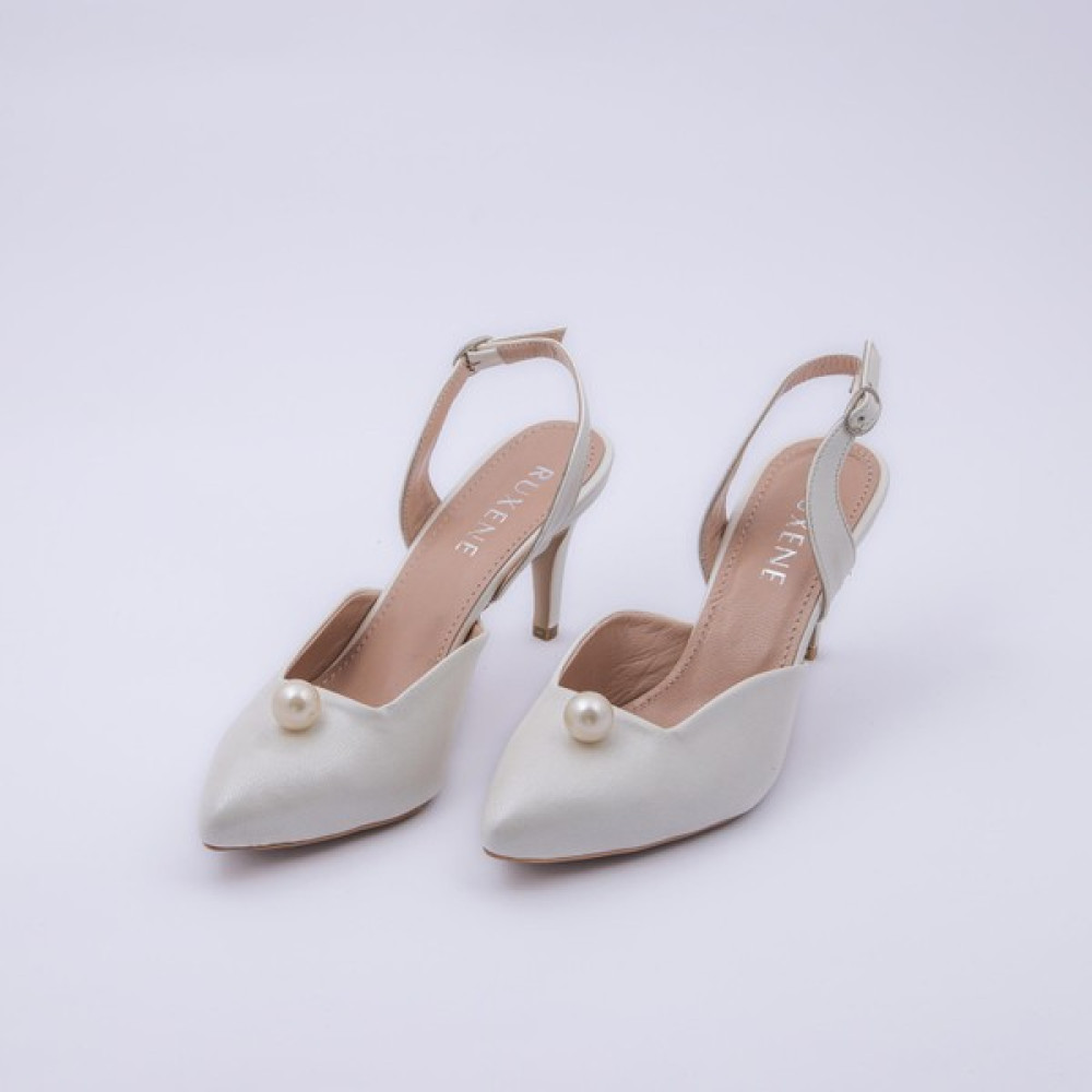 Ruxene Pearl Inci Toka Detaylı Topuk Dekolteli Stiletto 8cm Gelin Ayakkabısı Topuklu Ayakkabı Fiyatı