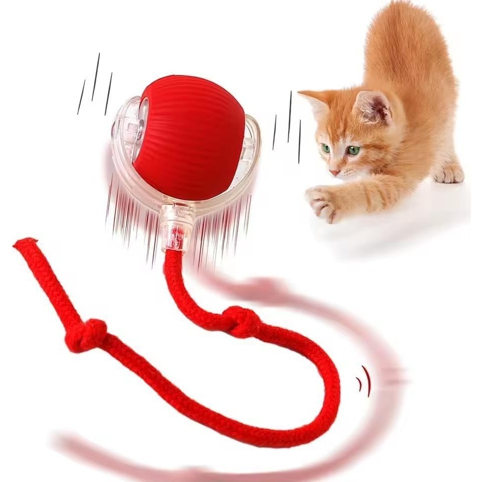 Rüyam Akıllı Kedi Oyuncağı, USB Şarjlı, LED Işıklı, 3 Modlu, Otomatik Yuvarlanan Top Evcil Hayvan Ürünleri Fiyatı