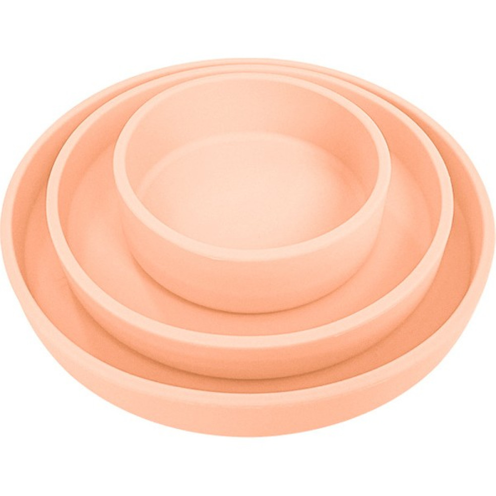 Ruyı 3 Set Özel Bebek Mama Kabı Çocuk Vantuzlu Silikon Yemek Tabağı (Yurt Dışından) - Pembe Mama Seti Fiyatı