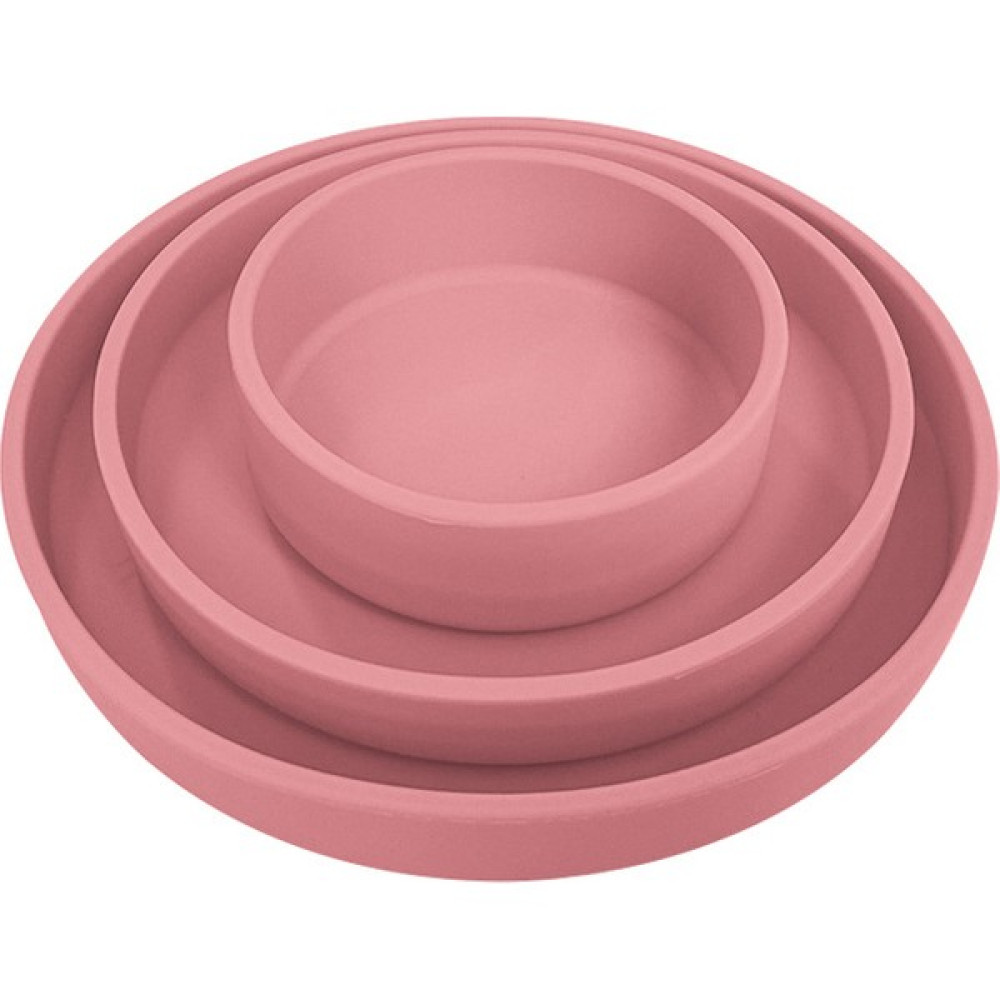 Ruyı 3 Set Özel Bebek Mama Kabı Çocuk Vantuzlu Silikon Yemek Tabağı (Yurt Dışından) - Pembe - Lila Mama Seti Fiyatı