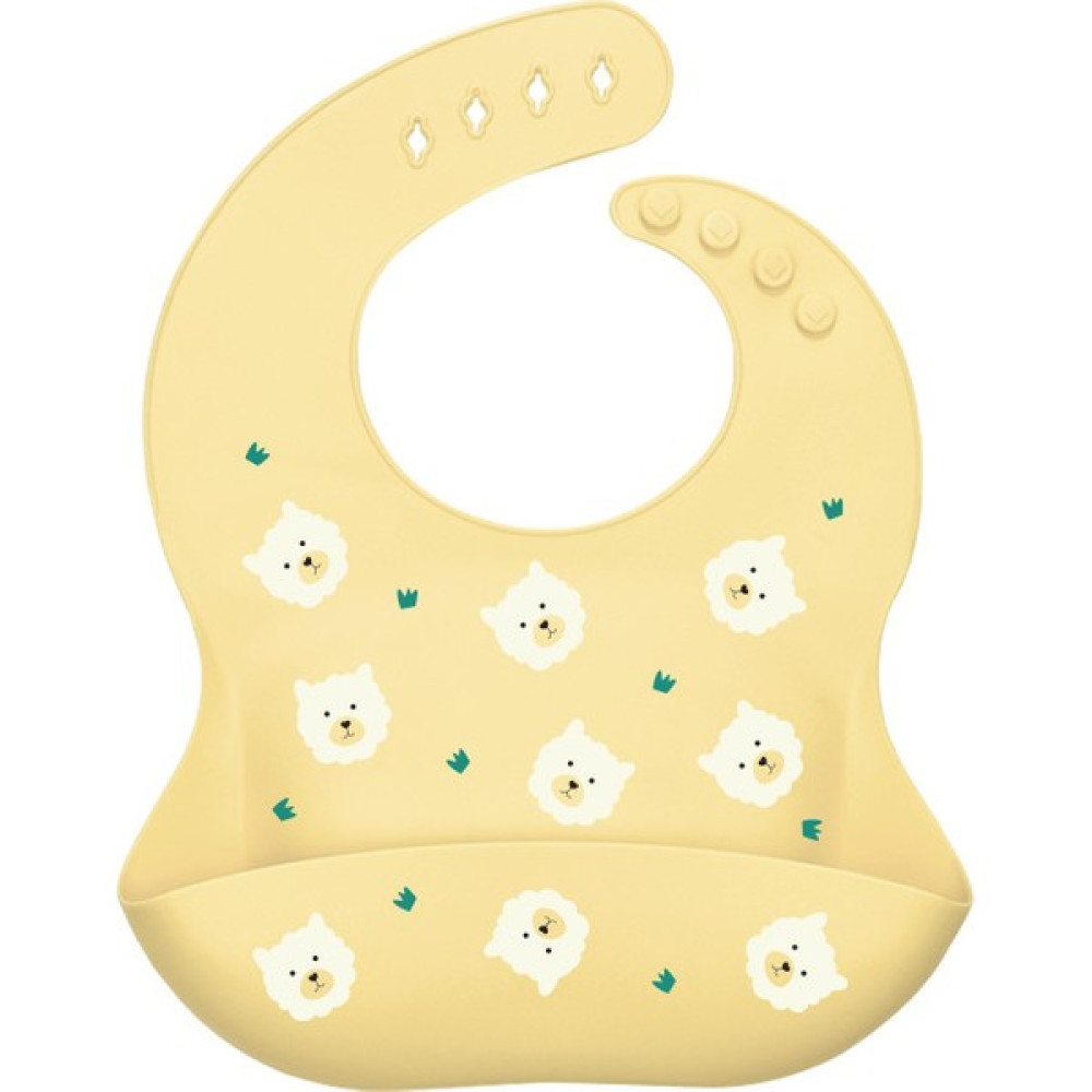 Ruyı Bebek Önlüğü Su Geçirmez Silikon Önlüğü Gıda Salya Önlüğü (Yurt Dışından) - Açık Sarı - 23,5 x 29,5 cm Mama Önlüğü Fiyatı
