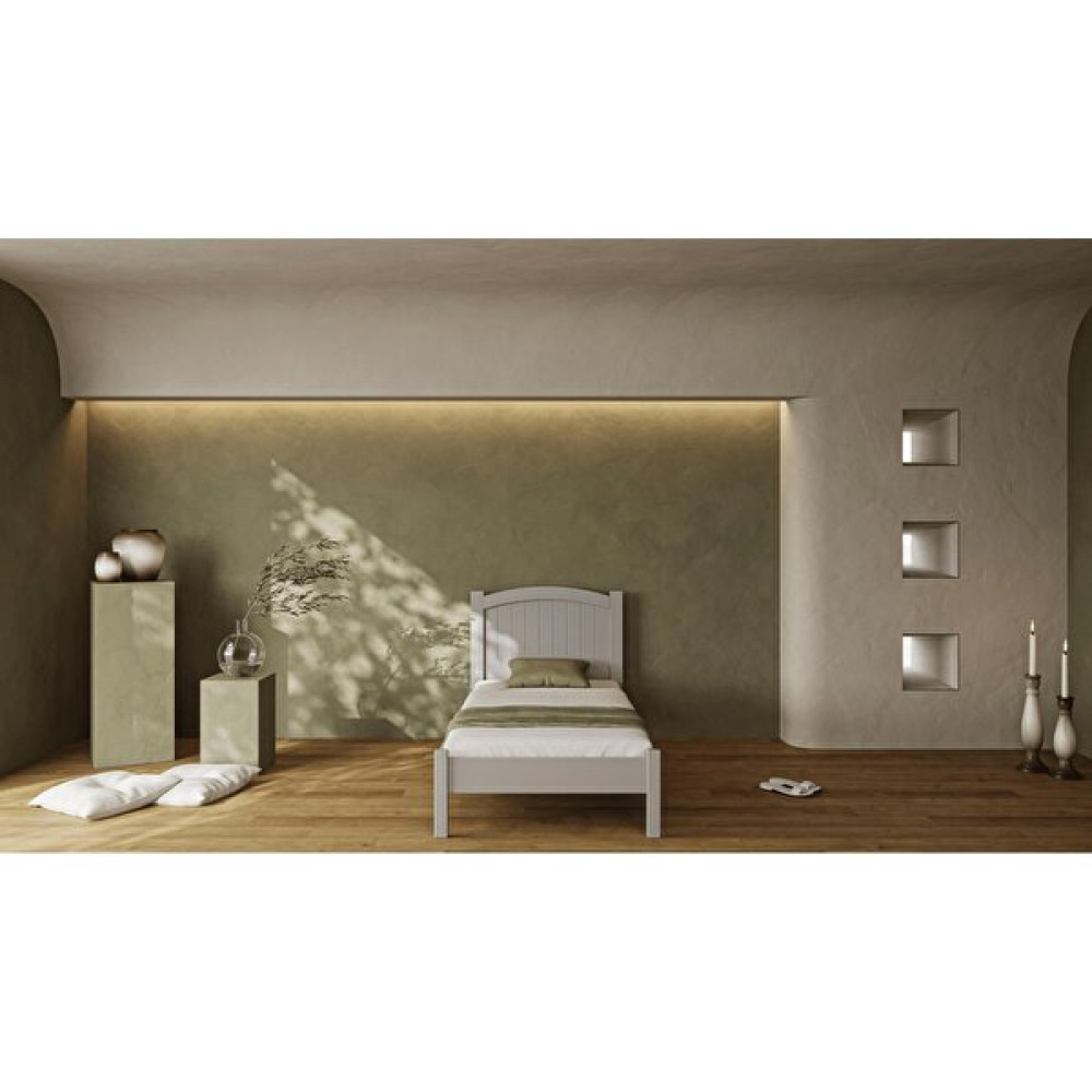 Rüzgar Modern Soft Gri Tek Kişilik Karyola 120X200 - Açık Gri - 120 x 200 cm Karyola Fiyatı