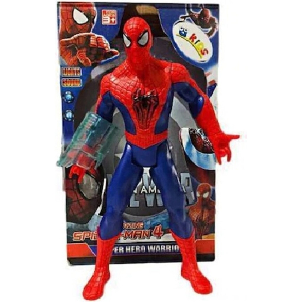 Rüzgar Oyuncak Spiderman Sesli Işıklı Figür - Avenger Örümcek Adam Figür - 8 Oyun Seti Fiyatı