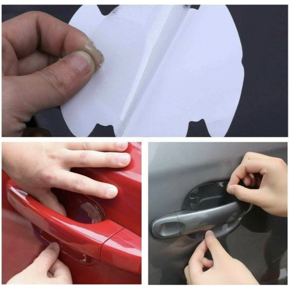 Ruzma 8 Adet Araba Kapı Kolu Koruyucu Çizilme Önleyici Şeffaf Sticker Film Koruma Seti Oto Genel Temizlik Fiyatı