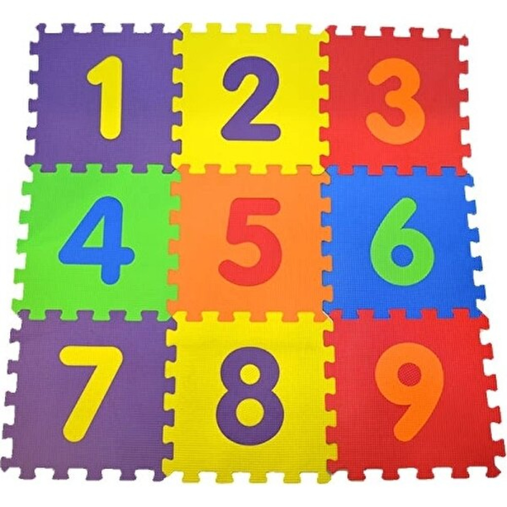 Ruzma 9 Parça Çocuk Oyun Karosu Eva Puzzle Yer Matı Sayılar Eğitici Oyun Halısı - 33 x 33 cm - Renkli Oyuncak Fiyatı