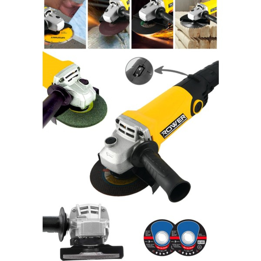 RWRX-3803S 3500W Devir Ayarlı Spiral Taşlama Makinası Avuç Içi Taşlama 125 mm 2 Adet Diskli Taşlama Makinesi Fiyatı