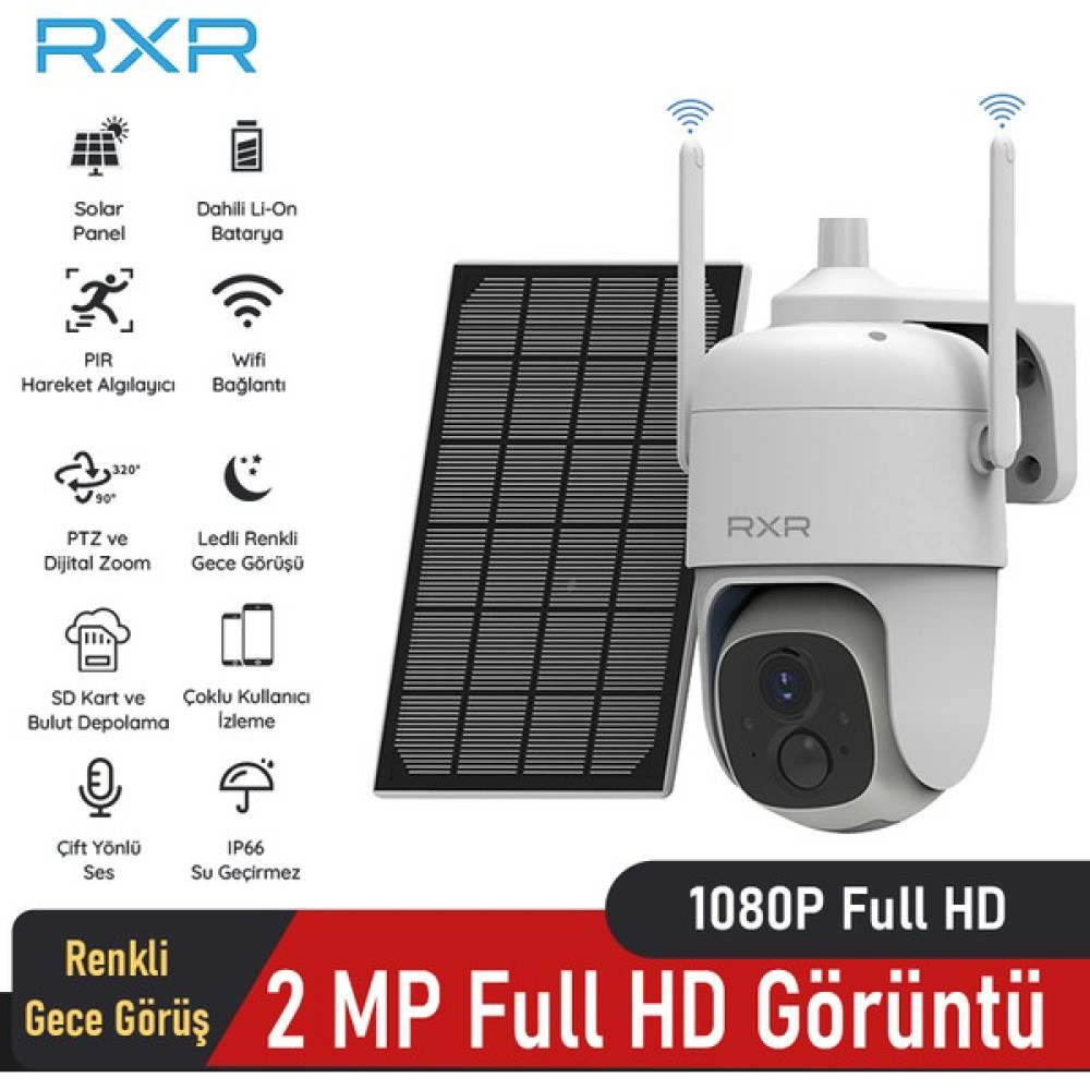 RXR V-BT1S Vicohome Solar Panelli Nesne ve Insan Algılama Özellikli Bataryalı Güvenlik Kameraları Fiyatı