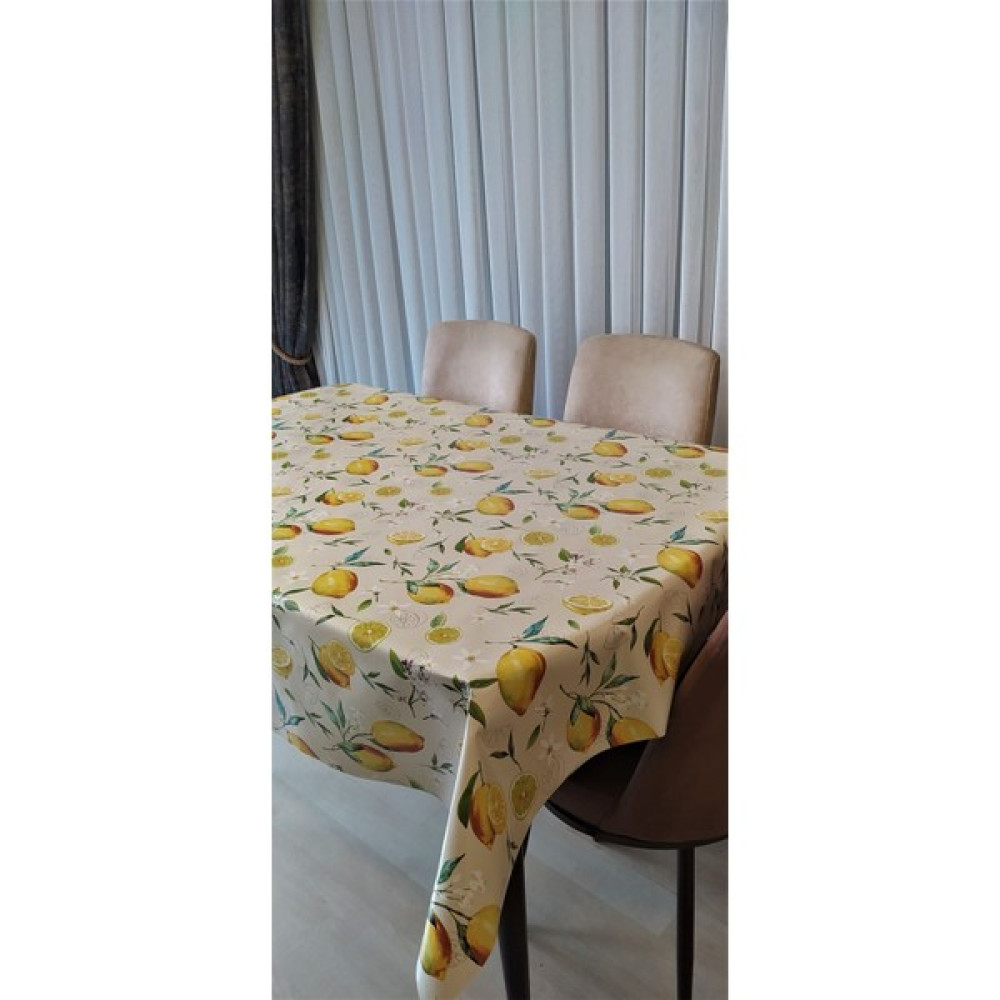 RY Tekstil Pvc Astarlı Muşamba Masa Örtüsü - Sarı - 100 x 140 cm Masa Örtüsü Fiyatı