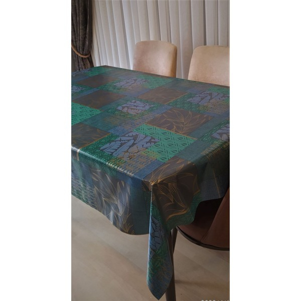RY Tekstil Pvc Astarlı Muşamba Masa Örtüsü - Turkuaz - 100 x 140 cm Masa Örtüsü Fiyatı