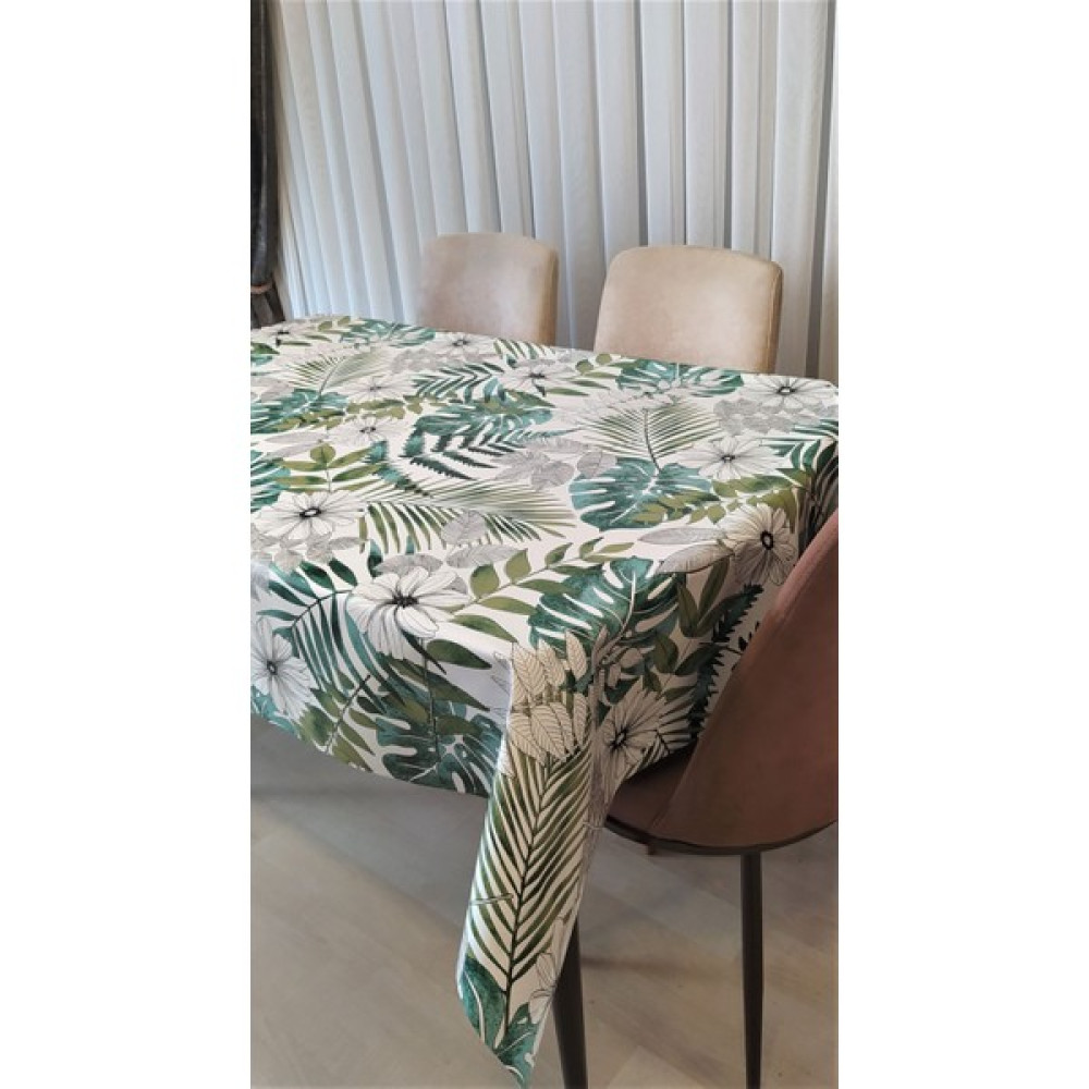 RY Tekstil Pvc Astarlı Muşamba Masa Örtüsü - Yeşil - 140 x 140 cm Masa Örtüsü Fiyatı