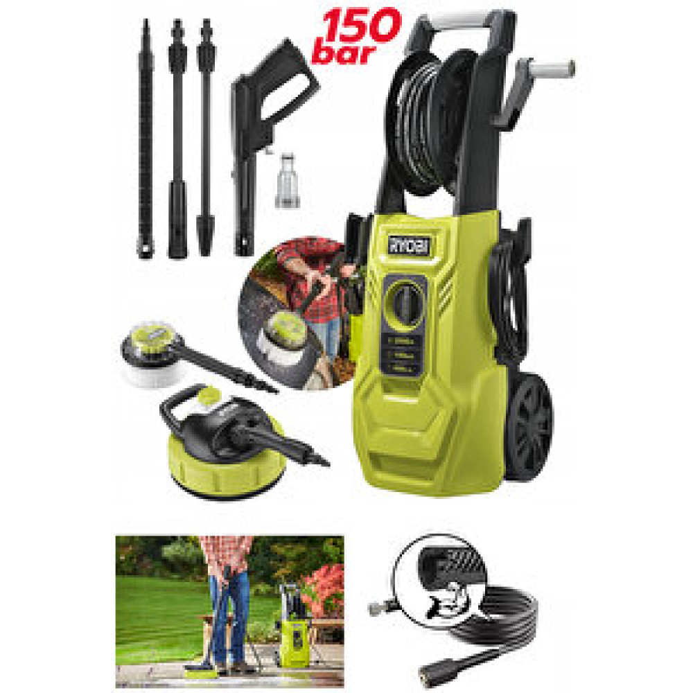Ryobi Ry150pwa 2000w Yüksek Basınçlı Oto Yıkama Makinesi 150 Bar Basınç 8 Mt Çelik Takviyeli Hortum Oto Yıkama Ürünleri Fiyatı