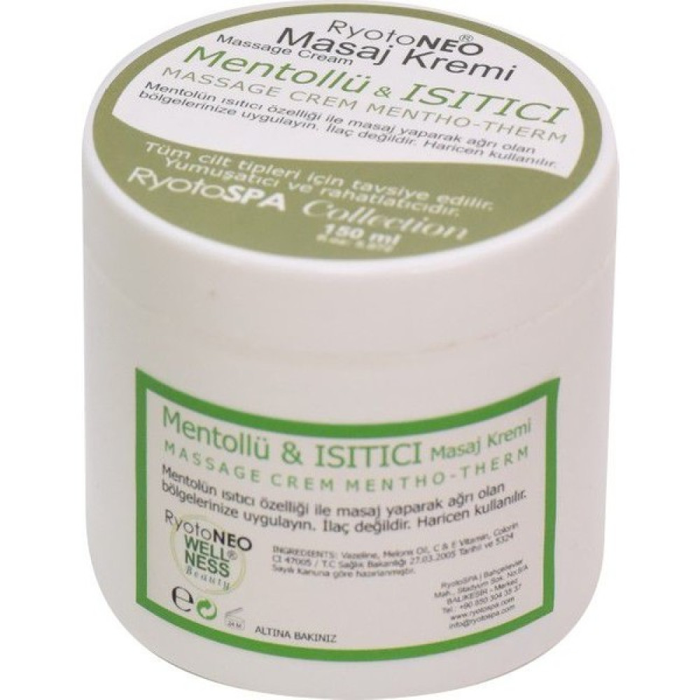 RyotoNEO Mentol Çok Amaçlı Masaj Kremi 150 ml Nemlendiriciler Fiyatı