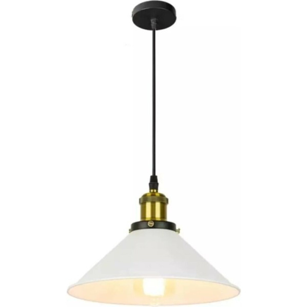 Rys Tasarım Retro Metal Sarkıt Avize Rustik Tekli Sarkıt 28 cm - Beyaz - 1'li Avize Fiyatı