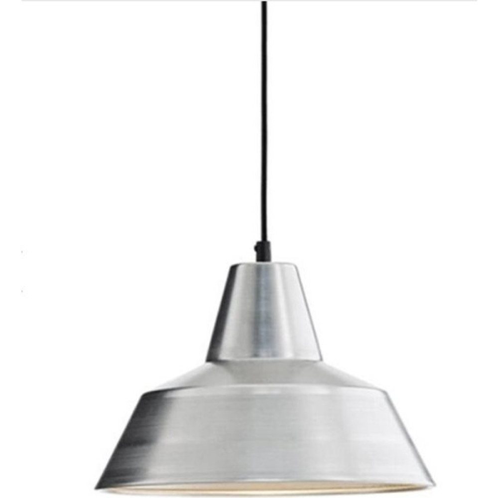 Rys Tasarım Retro Metal Sarkıt Avize Rustik Tekli Sarkıt Krom Içi Beyaz Cafe Mutfak Aydınlatma ÇAP:30CM - 1'li Avize Fiyatı