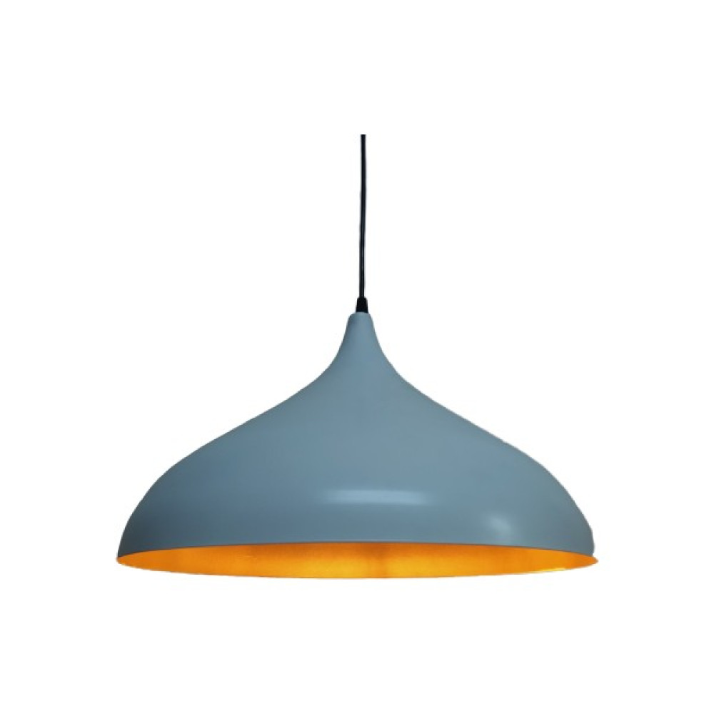 Rys Tasarım Retro Metal Sarkıt Avize Rustik Tekli Sarkıt Siyah Içi Sarı 43 cm - Beyaz - 1'li Avize Fiyatı