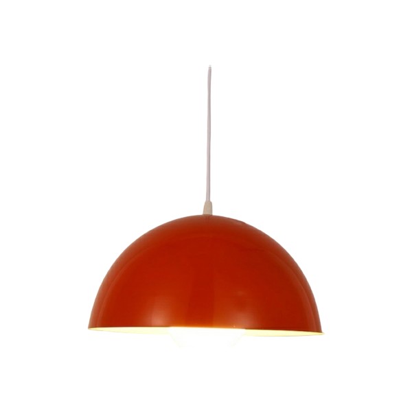 Rys Tasarım Rys Retro Metal Dekoratif Kırmızı Tekli Sarkıt Avize Çap:40 cm - 1 Avize Fiyatı