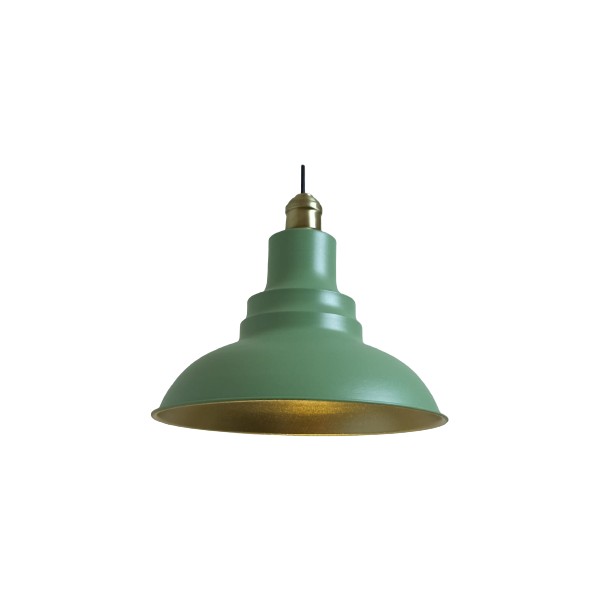 Rys Tasarım Rys Retro Metal Mat Su Yeşili Bakır Duylu Dekoratif Rustik Metal Sarkıt Avize Çap:30 cm - Yeşil - 1 Avize Fiyatı