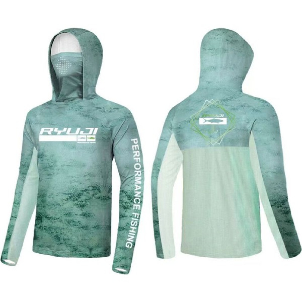 Ryuji Uv Performance Green Sky Hoodie Shirt T-Shirt & Sweatshirt (Outdoor) Fiyatı