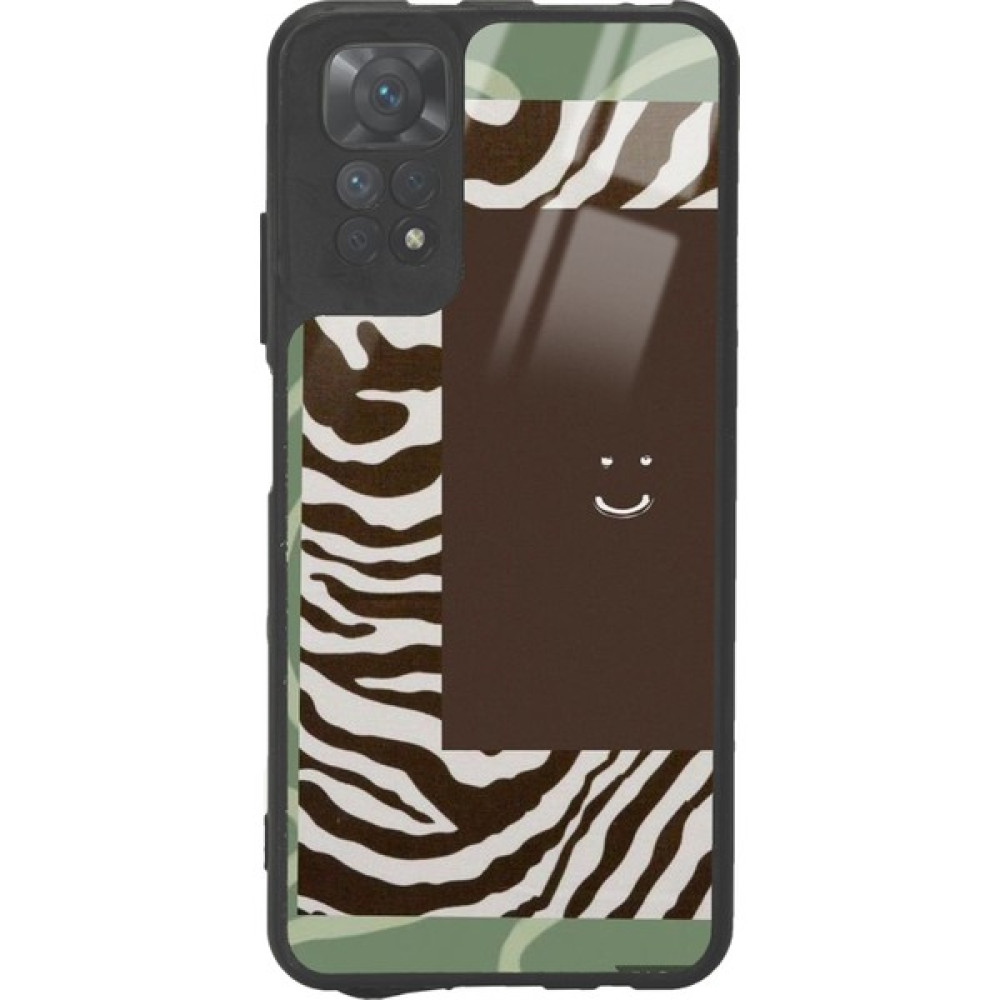 S-Case Xiaomi Redmi Note 11S Kahve Zebra Tasarımlı Glossy Telefon Kılıfı Cep Telefonu Kılıfı Fiyatı