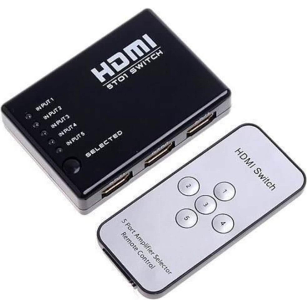 S-Line Sline 5 Port Hdmı Switch 5x1 Kumandalı Uyumlu Bilgisayar Çevirici ve Adaptörü Fiyatı