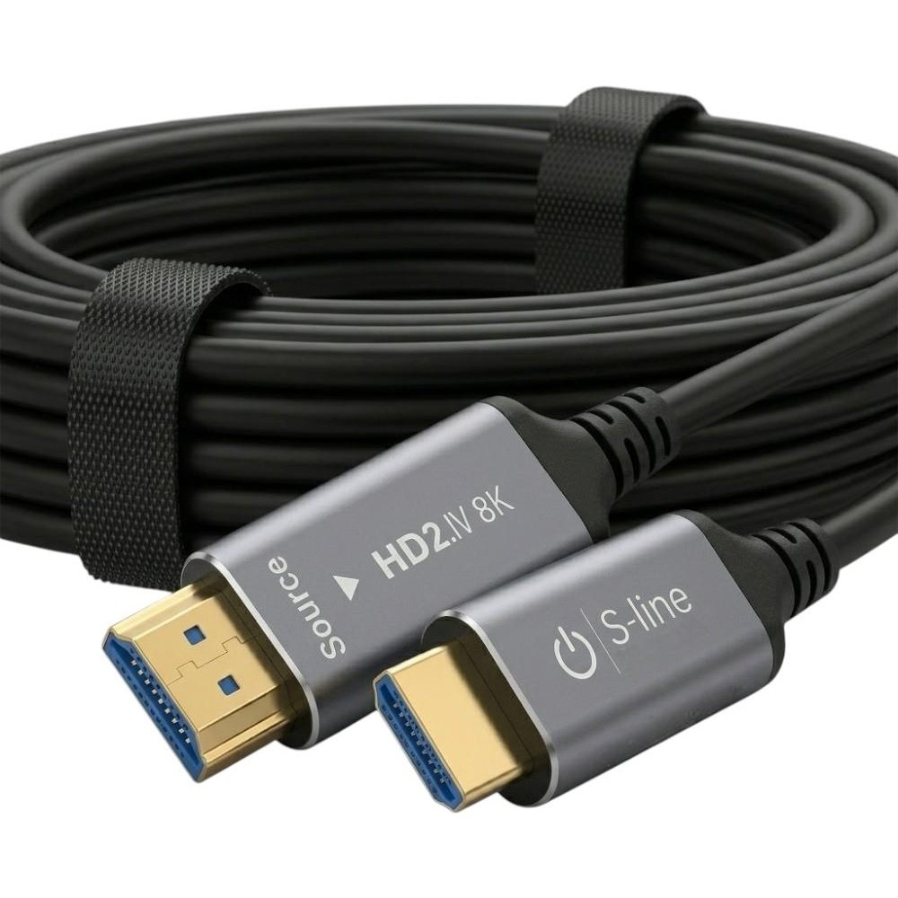 S Line Sline 8k V2.1 Fiber Optik HDMI Kablo - 10METRE - 10 m - Antrasit Bilgisayar Çevirici ve Adaptörü Fiyatı