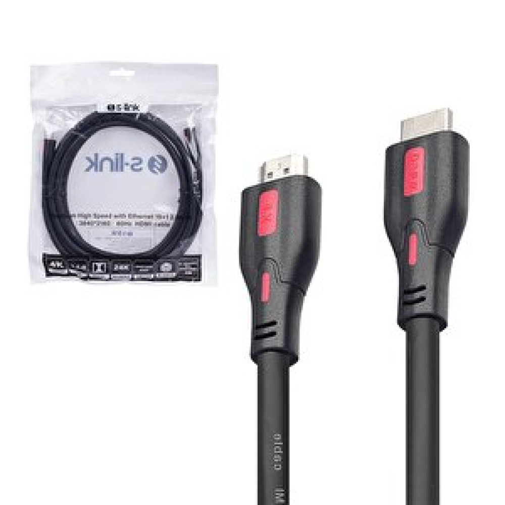 S-link S-li̇nk Sl-hdm4k13 19+1 Hdmi To Hdmi 3m V2.0 4k (3840*2160) 60hz Kablo HDMI Kablo Fiyatı
