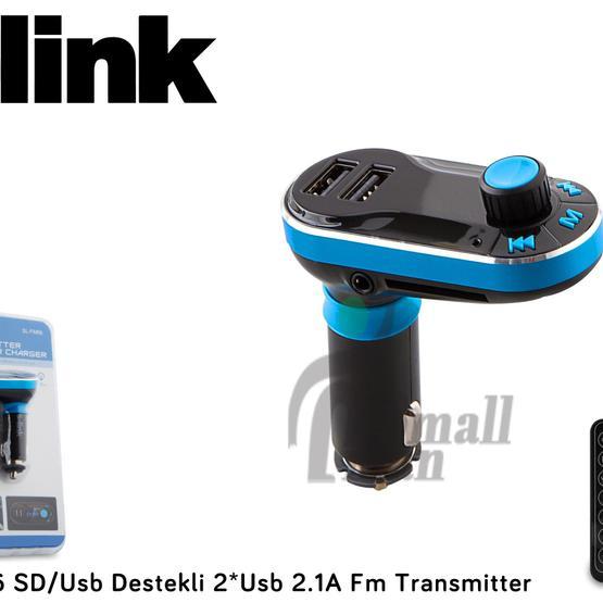 S-link SL-FM66 SD/Usb Destekli + 2.1A Usb Şarj Portlu Fm Transmitter Oto Transmitterleri Fiyatı