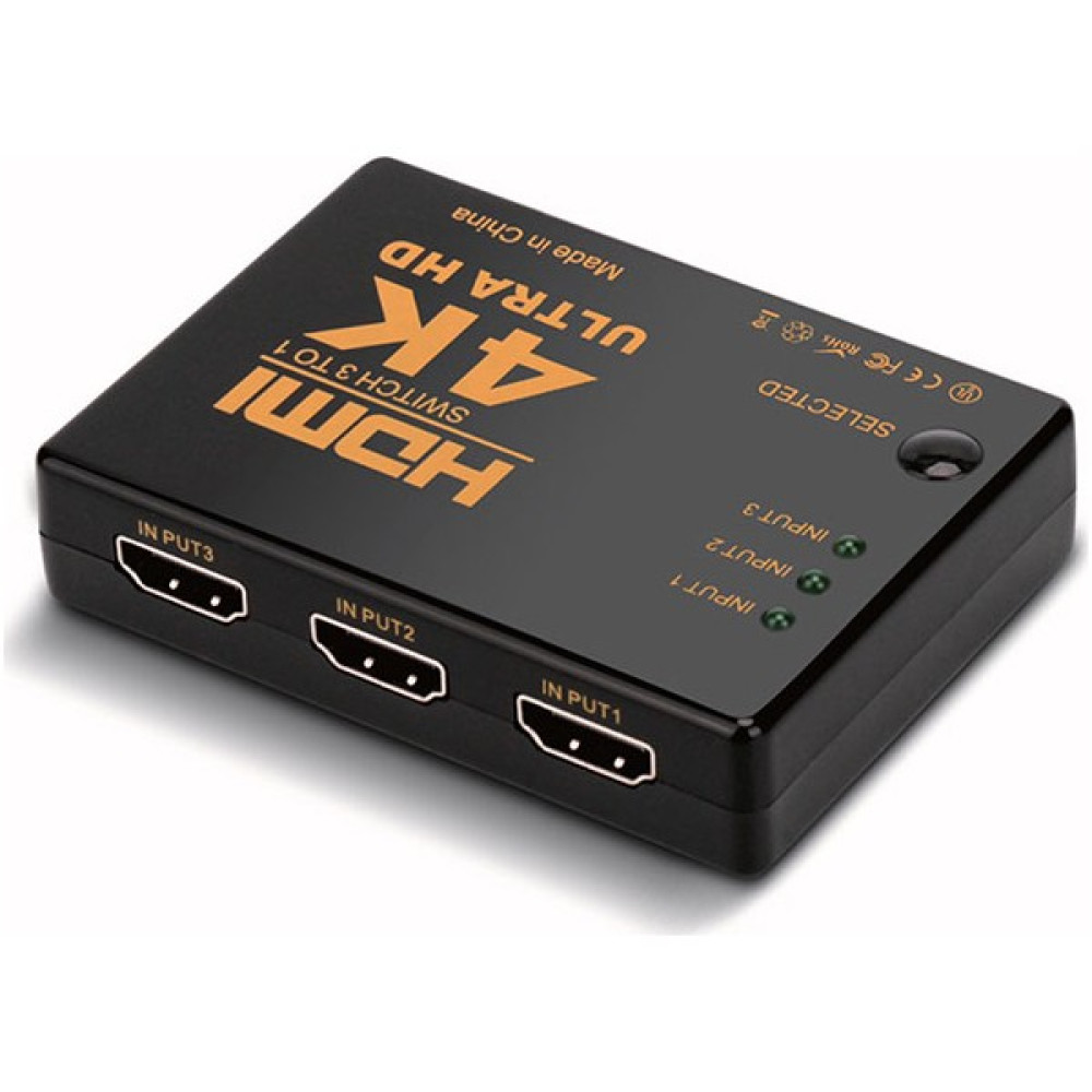 S-Link SL-HSW4K33 HDMI 3 To 1 Swıtch 4K x 2k, Ir +Adaptör Hub & Switch Fiyatı