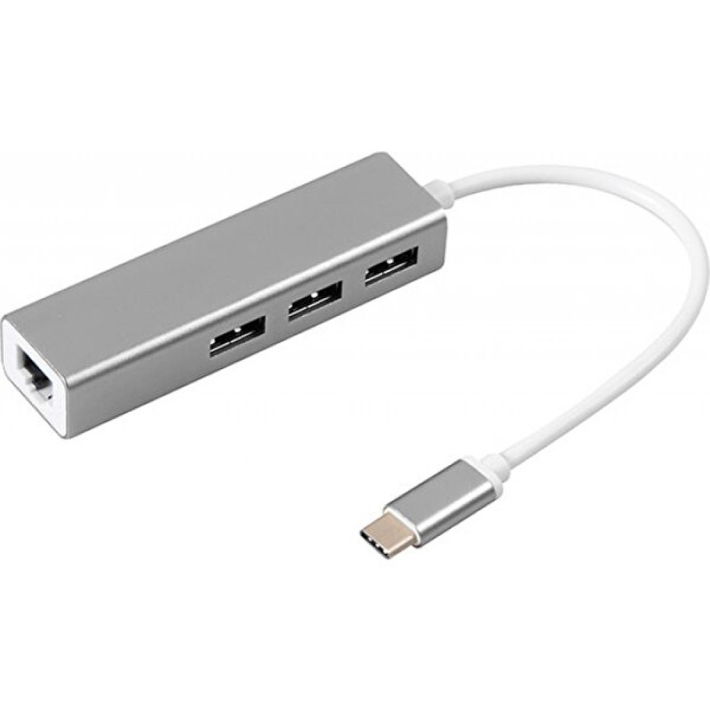 S-Link Sl-Uty1010 Tpye-C To Usb 3.0 * 3 Ports + Rj45 Gıgabıt Ethernet Hub Bilgisayar Çevirici ve Adaptörü Fiyatı