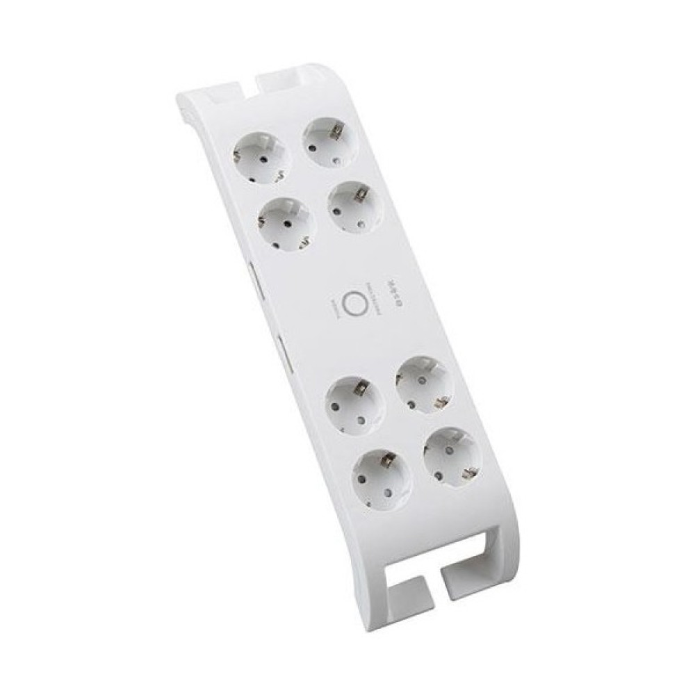 S-Link SPG3081 2m 2XUSB=2.4A 3g1.5mm2 900 Joule 8li Akım Korumalı Beyaz Priz Prizler Fiyatı
