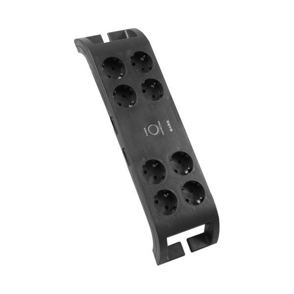 S-Link SPG3081 2m 2XUSB=2.4A 3g1.5mm2 900 Joule 8li Akım Korumalı Siyah Priz Prizler Fiyatı