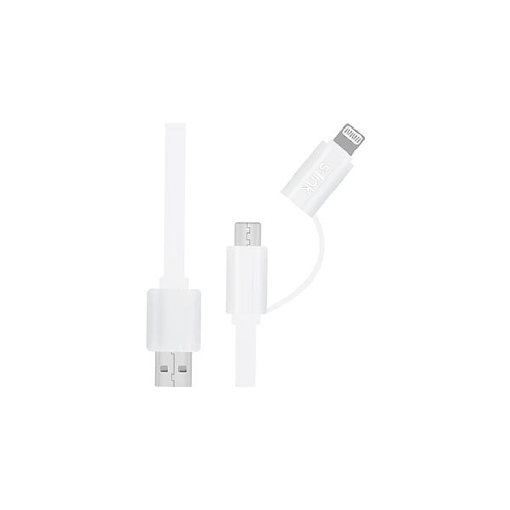 S-link Swapp SW-C215 15 cm USB Micro / iPhone Uyumlu Şarj Kablosu USB Micro/iPhone Uyumlu Lightning Çevirici Diğer Fiyatı