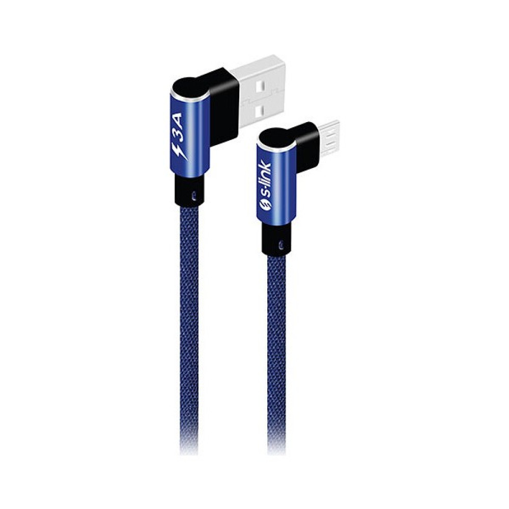 S-link Swapp SW-C557 3A - 15cm Micro Lacivert Kılıflı Metal -L- Kablo Diğer Fiyatı