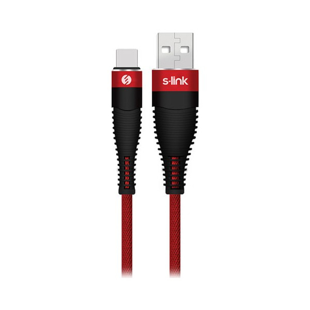 S-link Swapp SW-C785 1.2 mt 3A Type-C Kırmızı Şarj Kablosu Diğer Fiyatı