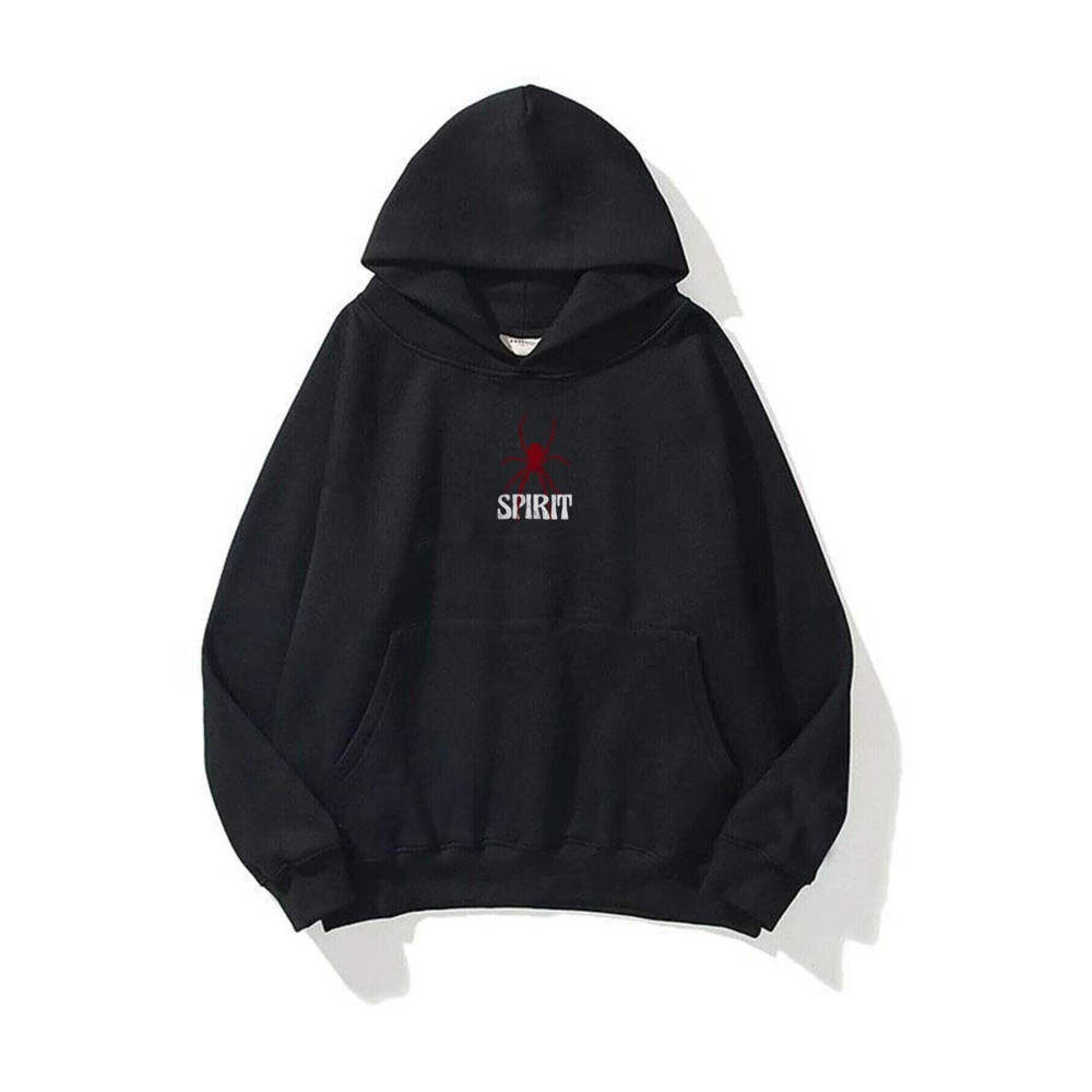 S&A DESIGN Unisex Basic Kapüşonlu Spirit Örümcek Baskılı Oversize Geniş 3 İplik %100 Pamuk Sweatshirt-Hoodie M Beden Bayan Sweatshirt Fiyatı