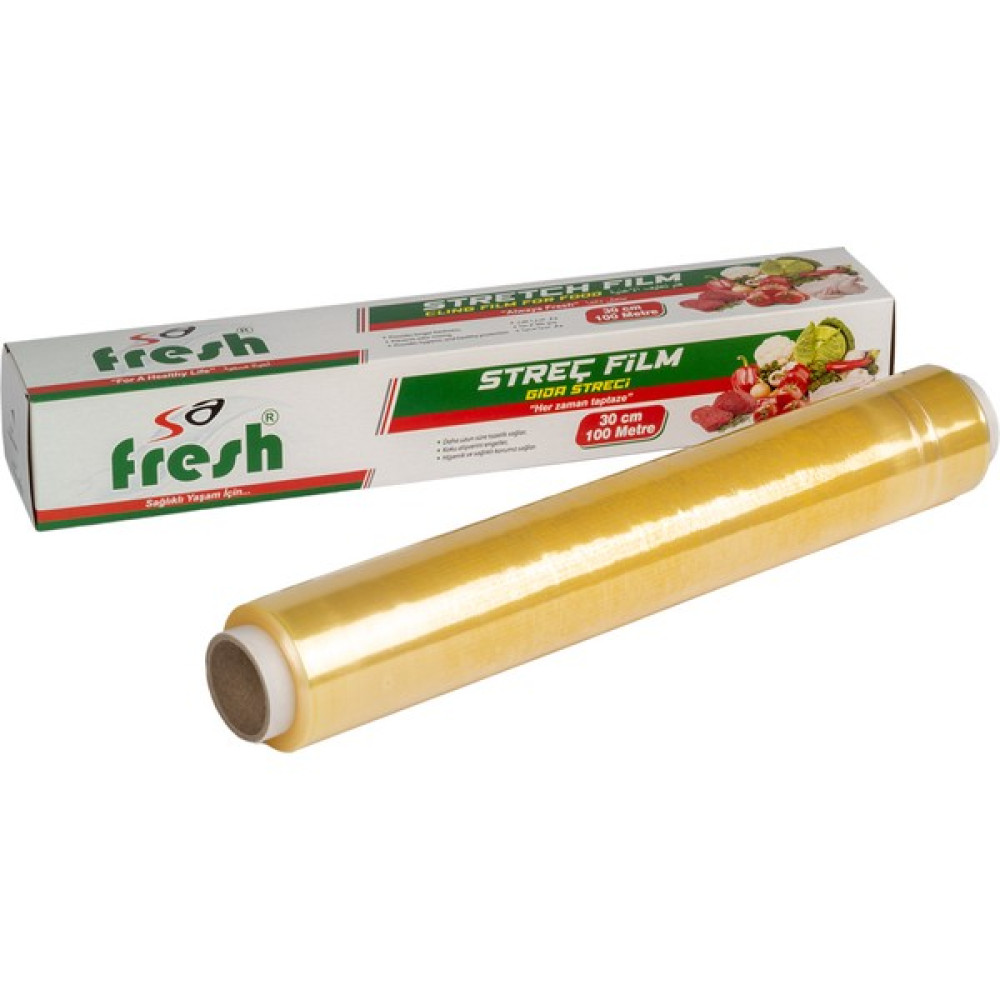 Sa Fresh Gıda Streç Film 100 M * 30 cm 8 Mikron Kutulu - 100*30 Streç Film Fiyatı