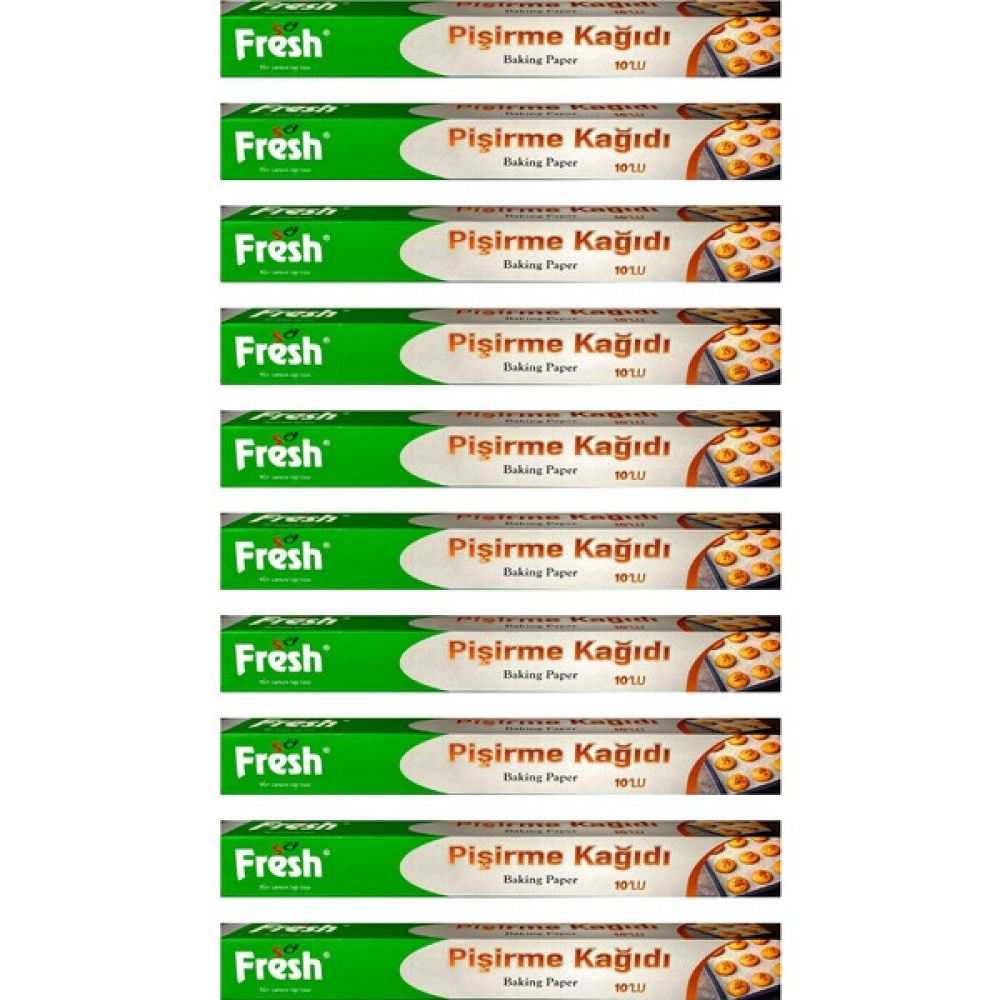 Sa Fresh Pişirme Kağıdı 10 Yapraklı 10'lu Paket 100 yaprak Pişirme Kağıdı Fiyatı
