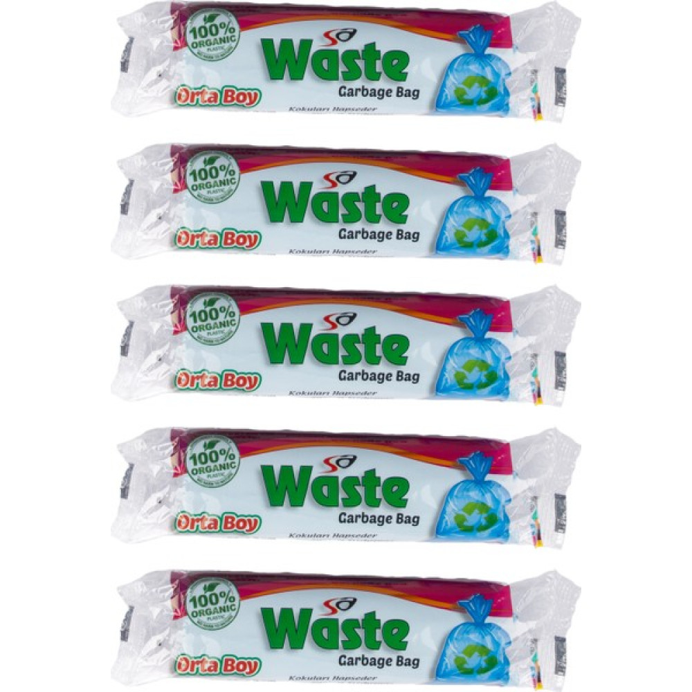 Sa Fresh Sa Waste Orta Boy Çöp Poşeti 55*60 cm 5'li Rulo 75 Adet Çöp Poşetleri Fiyatı